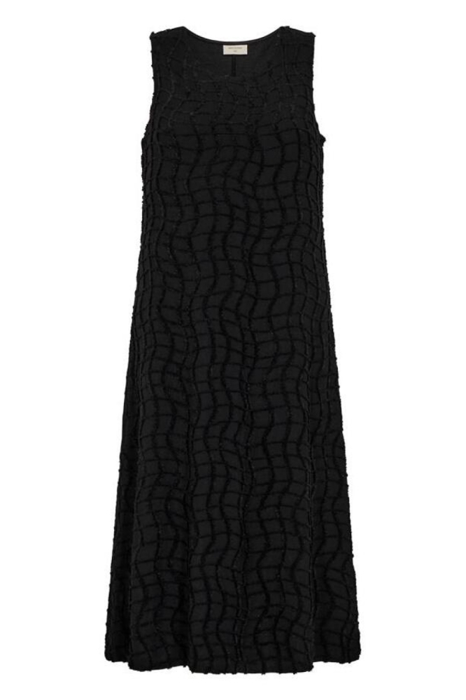 Freequent zwarte dames jurk | Vooraanzicht