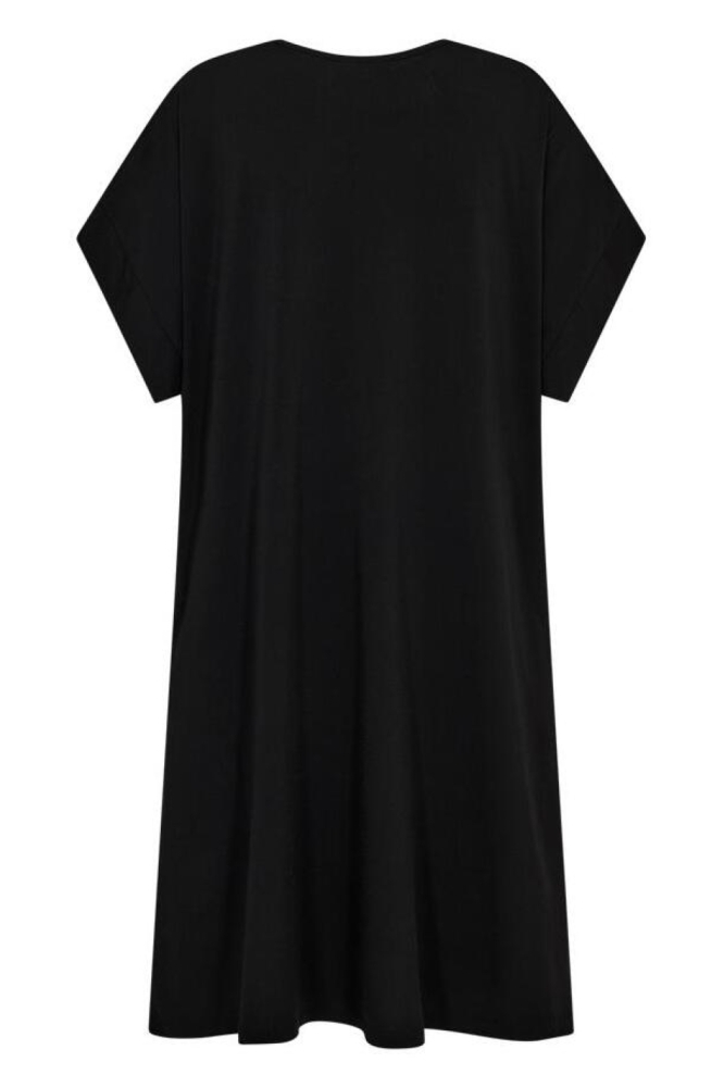 Freequent zwarte dames jurk | Achteraanzicht