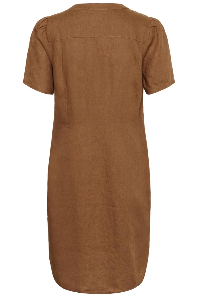 Part Two cognac dames jurk | Achteraanzicht