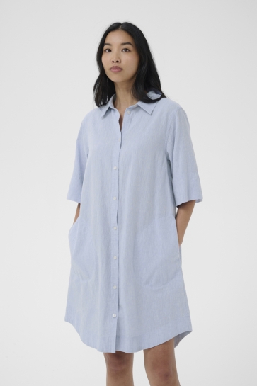 Part Two Jurk BERRITPW DRESS 30310539 304971 LIGHT BLUE CHAMBRAY