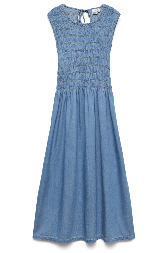 Vero Moda blauwe dames jurk | Vooraanzicht