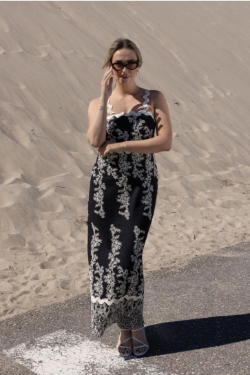 Kimara Jurk LEONE DRESS KR09 13184 505 001 BLACK