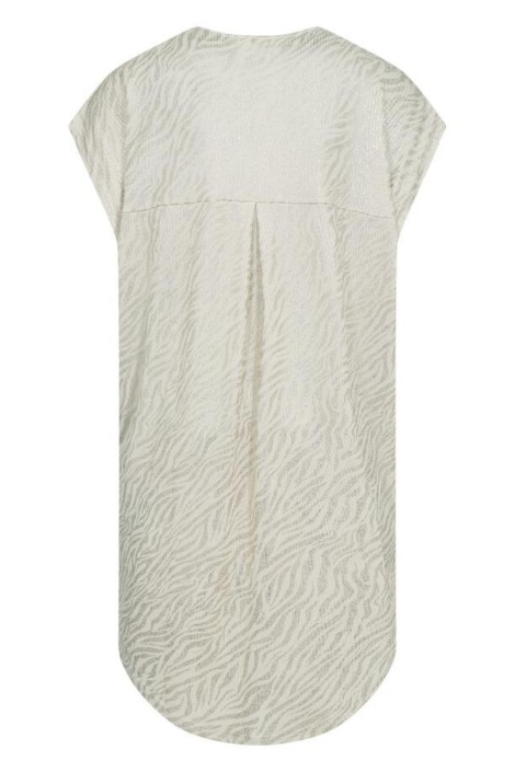 Freequent beige dames jurk | Achteraanzicht