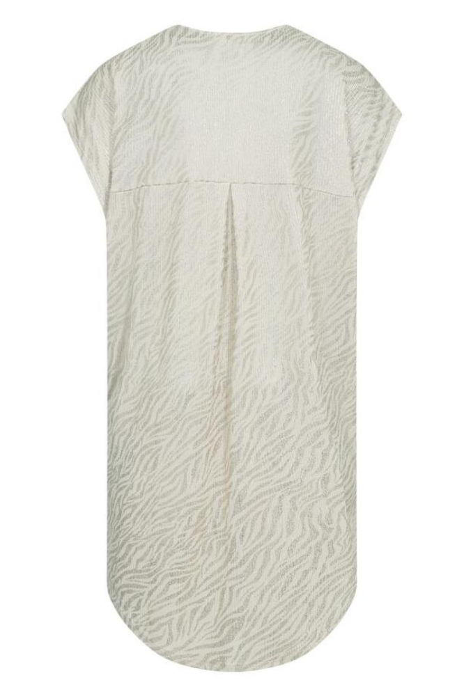 Freequent beige dames jurk | Achteraanzicht