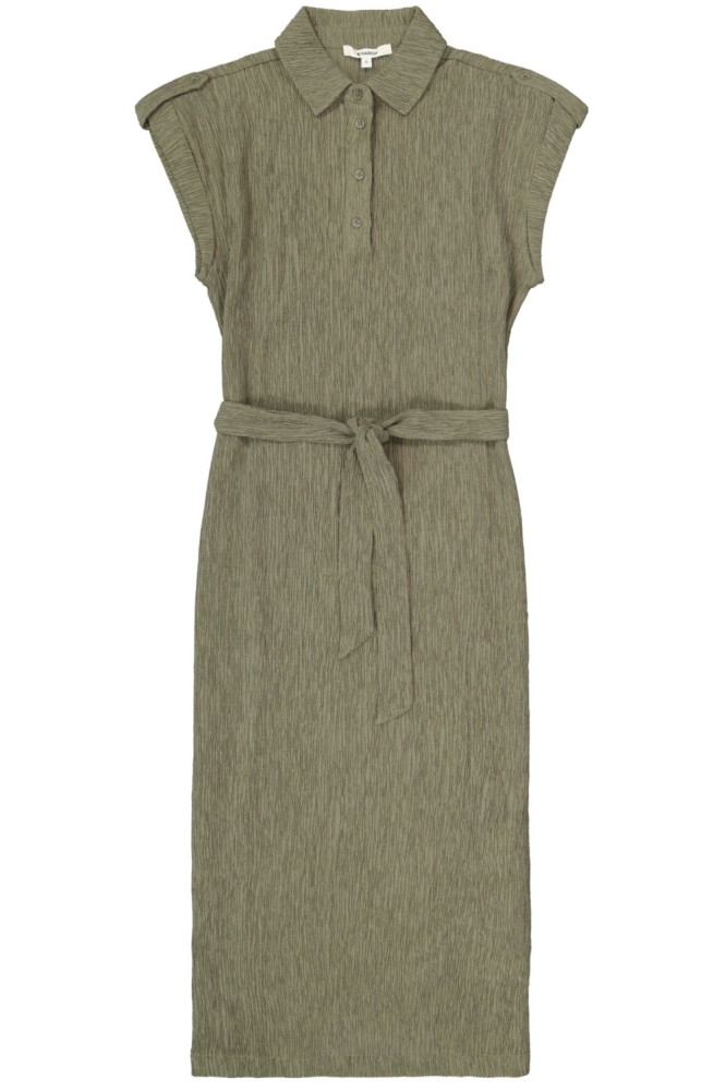 Garcia groene dames jurk | Vooraanzicht