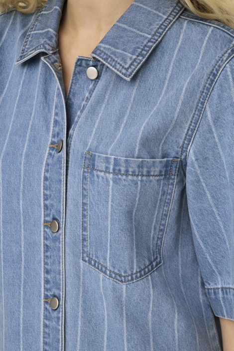 Only blauwe dames jurk | Close up