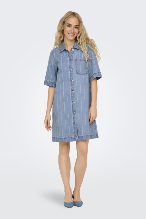 Only blauwe dames jurk | Model