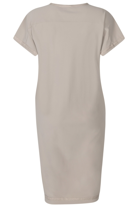 Zoso beige dames jurk | Achteraanzicht