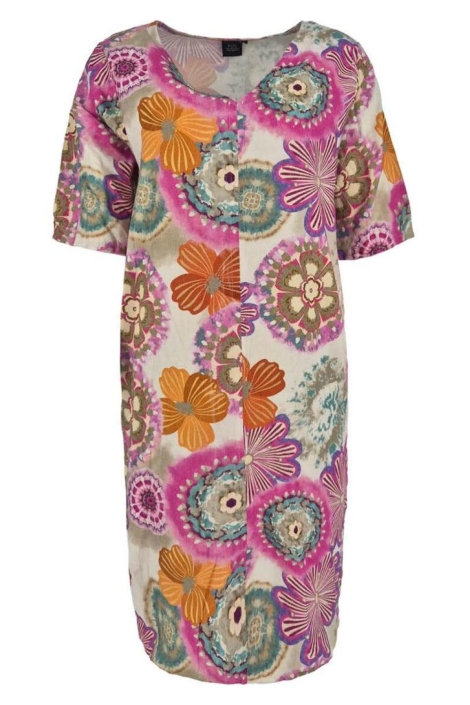 FOS Amsterdam multi color dames jurk | Vooraanzicht