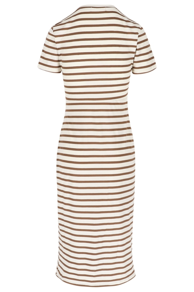 LolaLiza beige dames jurk | Achteraanzicht