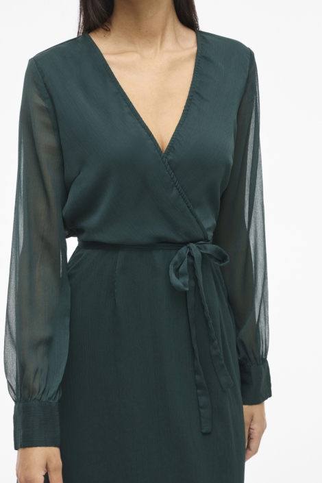 Vila groene dames jurk | Kleurstaal