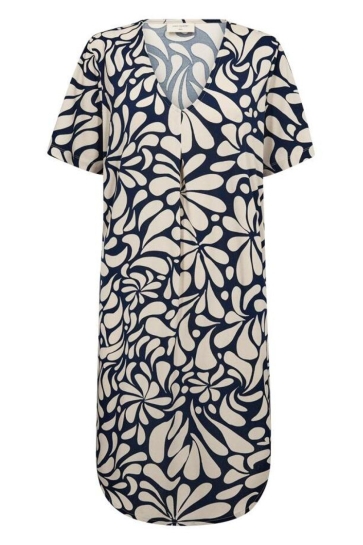 Freequent 207677 fqfloi-dress Blauw
