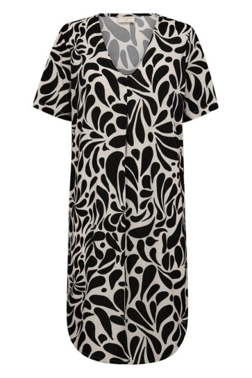 Freequent 207677 fqfloi-dress Zwart
