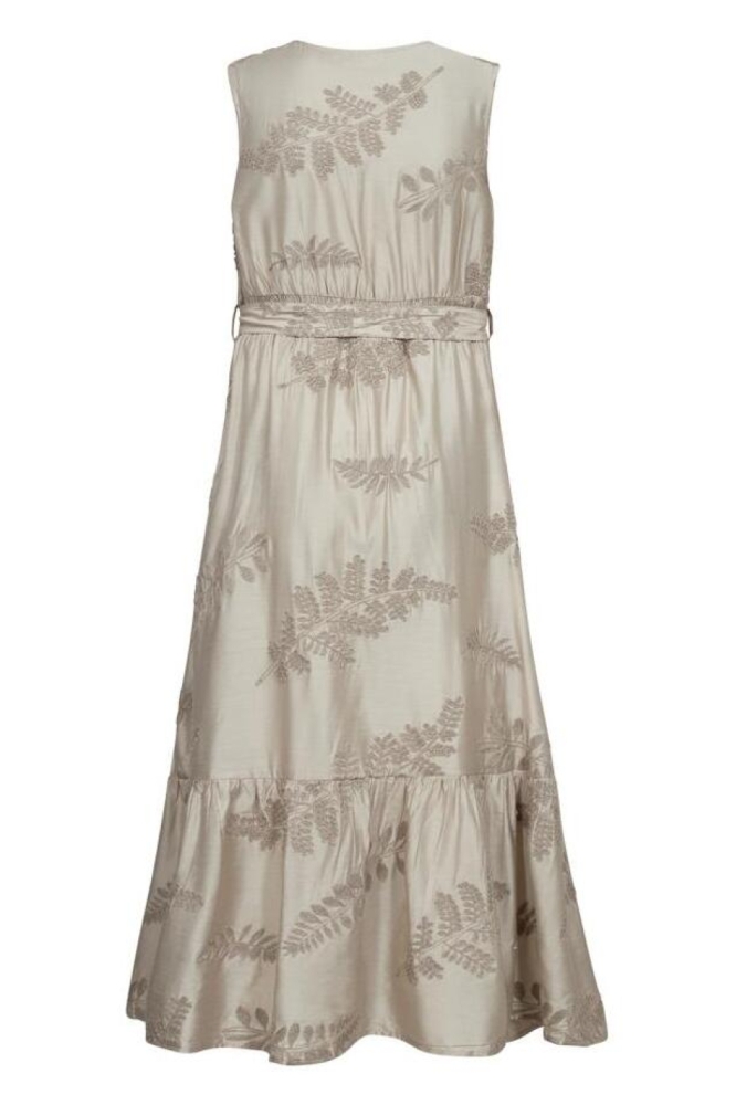 Freequent beige dames jurk | Achteraanzicht