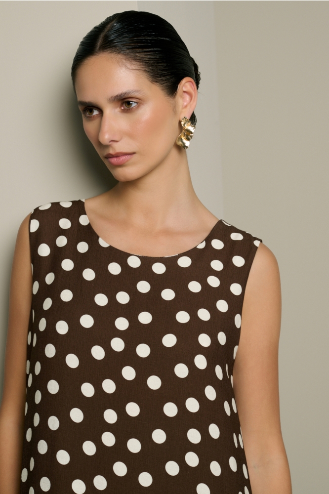 LolaLiza bruine dames jurk | Close up