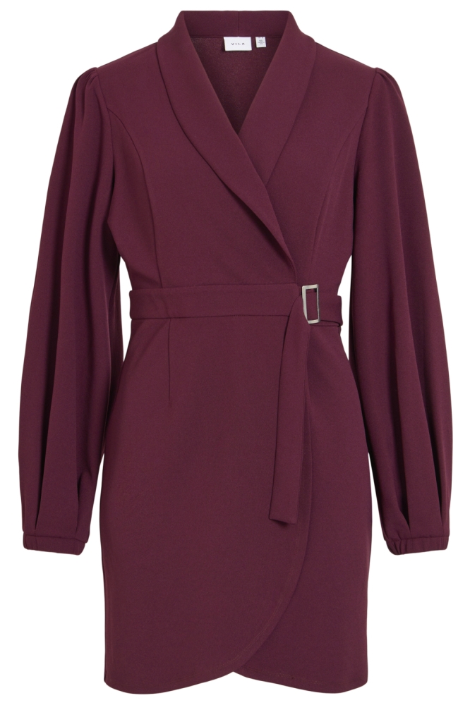 Vila bordeaux dames jurk | Vooraanzicht
