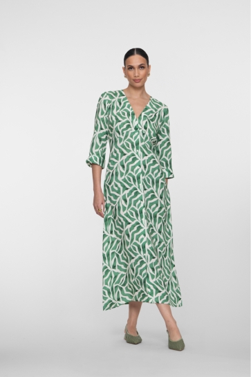 Geisha Jurk JURK MET PRINT 67115 20 000718 ecru/green