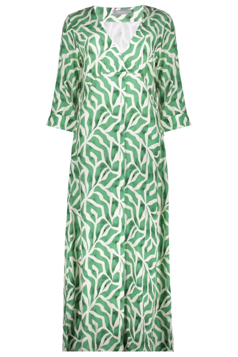 Geisha groene dames jurk | Vooraanzicht