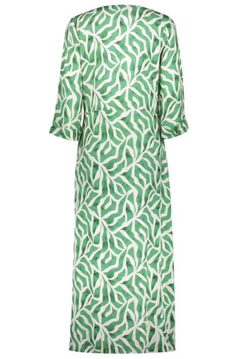 Geisha groene dames jurk | Achteraanzicht