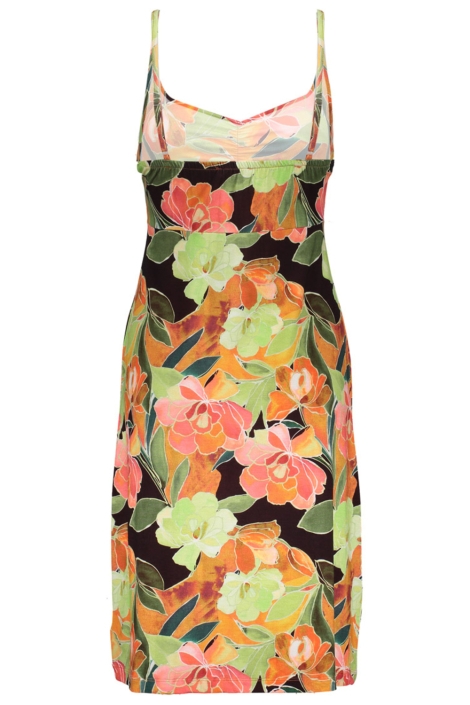 Geisha multi color dames jurk | Achteraanzicht
