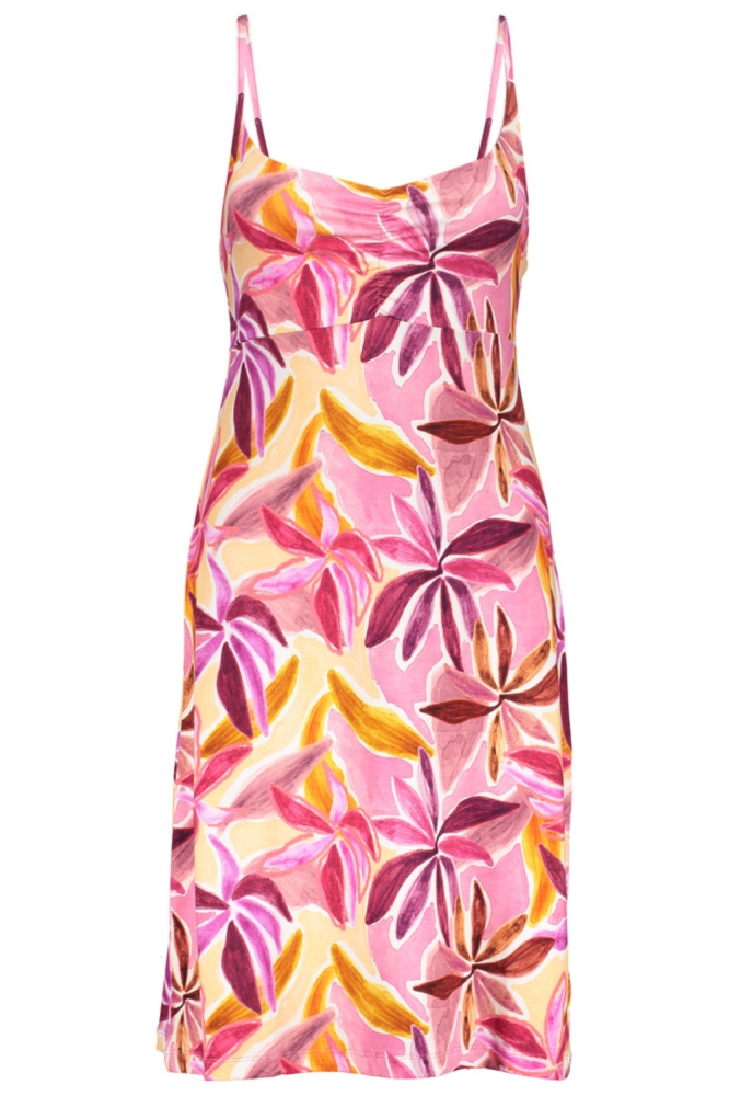 Geisha roze dames jurk | Vooraanzicht