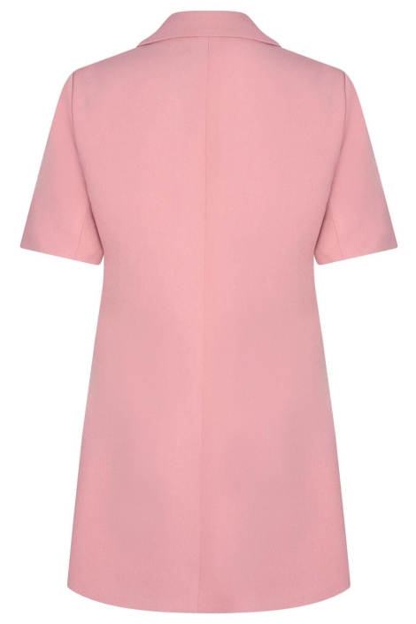 Ydence roze dames jurk | Achteraanzicht