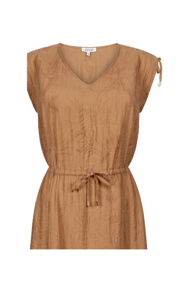 Zoso camel dames jurk | Close up