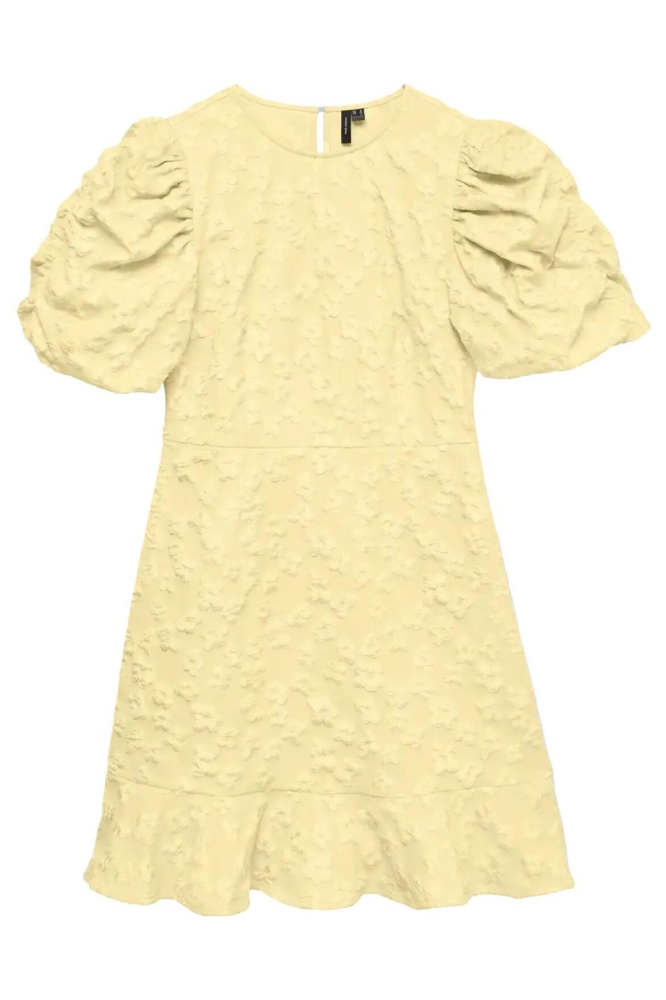 Vero Moda beige dames jurk | Vooraanzicht