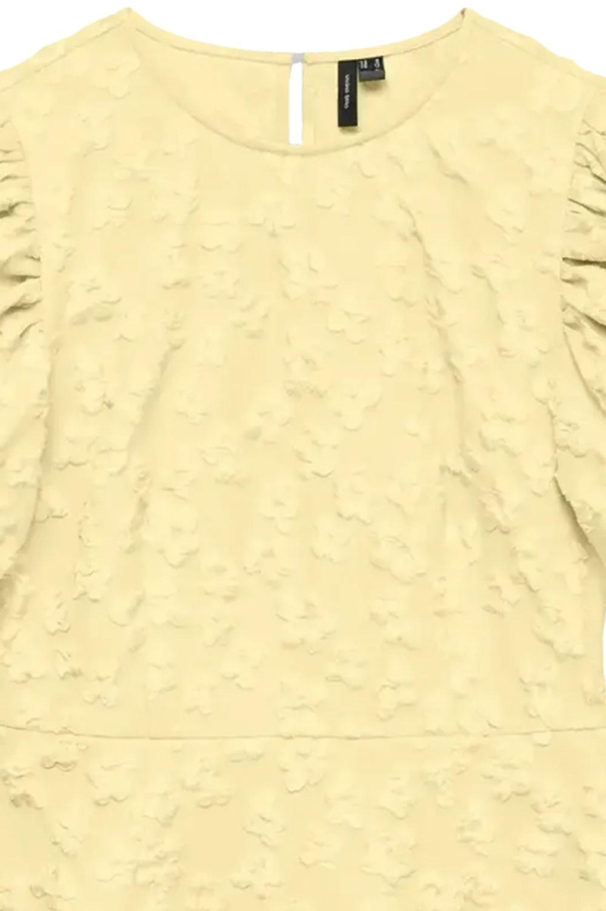 Vero Moda beige dames jurk | Close up