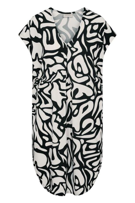 Freequent beige dames jurk | Vooraanzicht