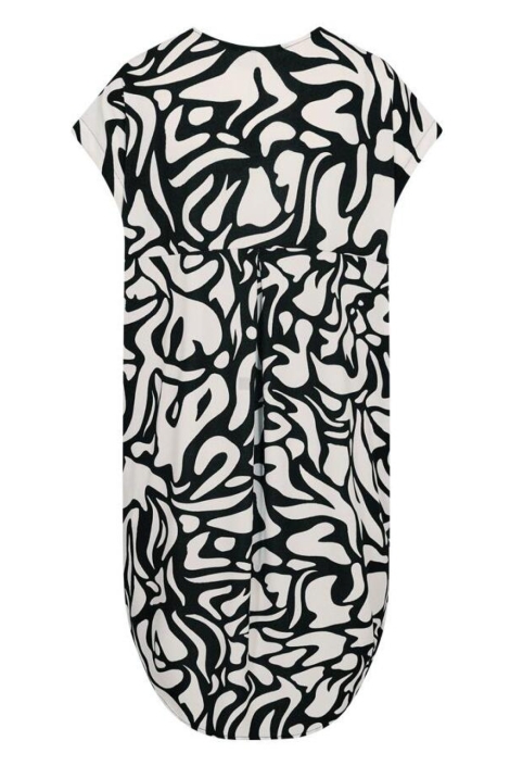 Freequent beige dames jurk | Achteraanzicht