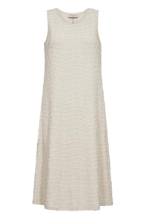 Freequent beige dames jurk | Vooraanzicht