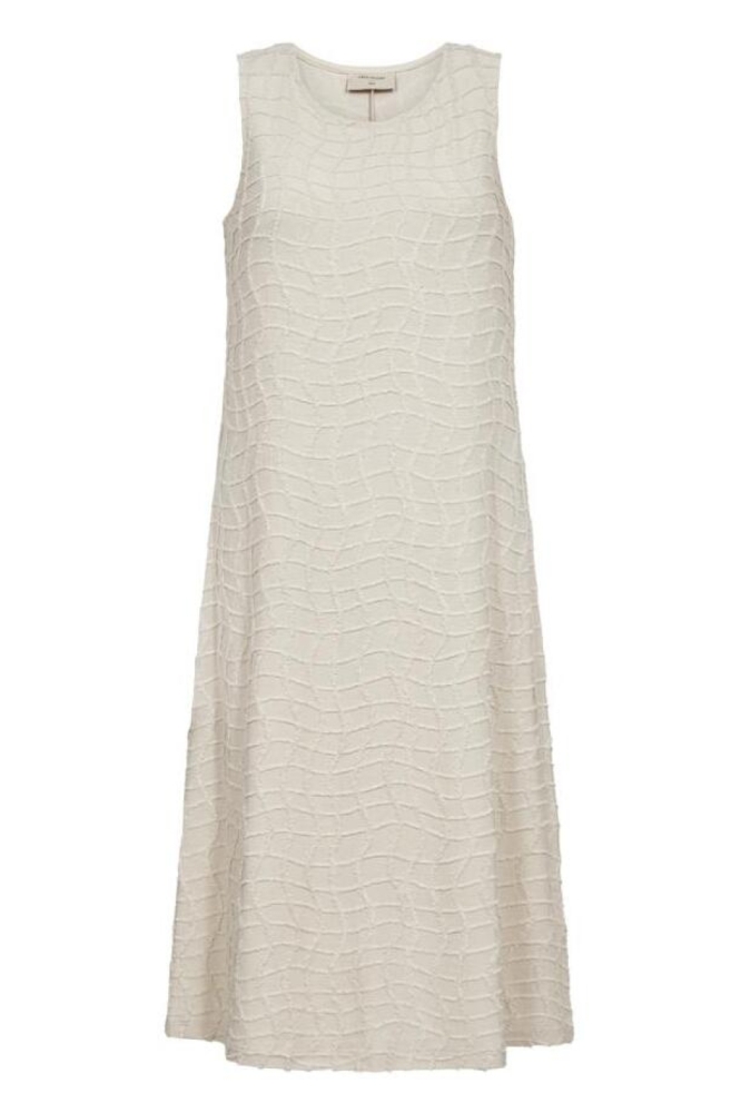 Freequent beige dames jurk | Vooraanzicht