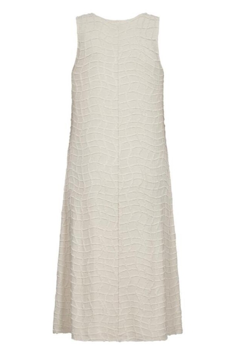 Freequent beige dames jurk | Achteraanzicht