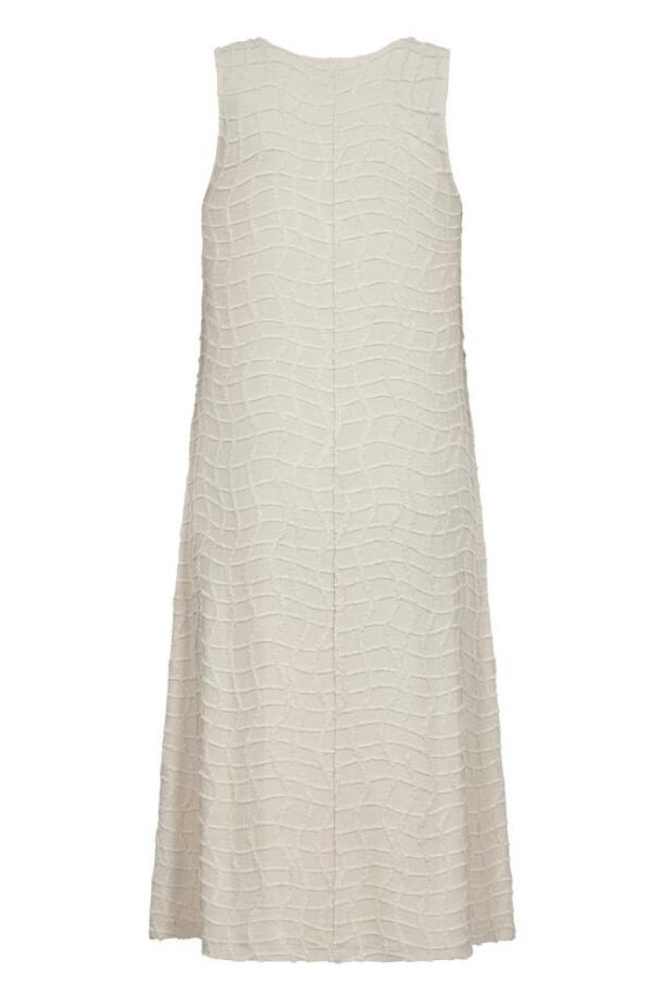 Freequent beige dames jurk | Achteraanzicht