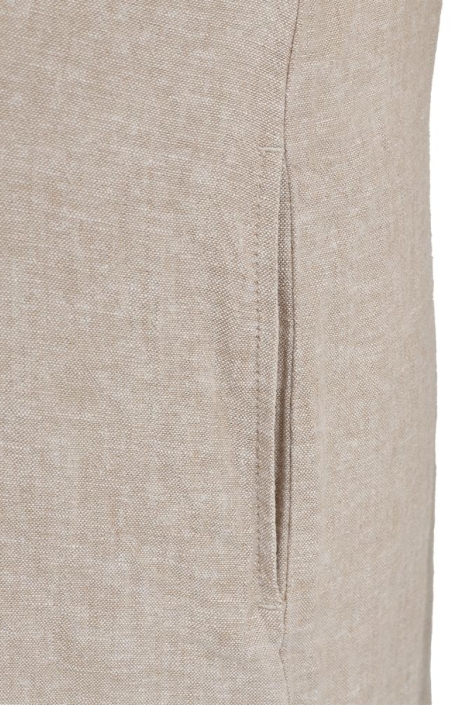 Freequent beige dames jurk | Close up