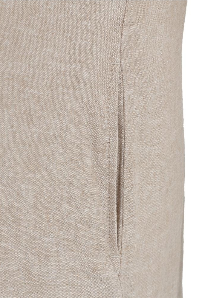 Freequent beige dames jurk | Close up