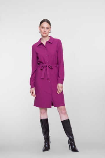 Geisha Jurk JURK MET STRIKCEINTUUR 67541 21 cyclame