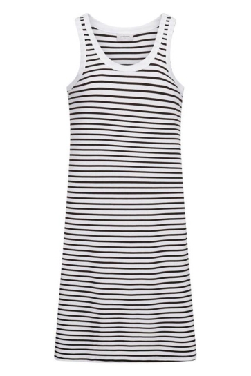 Freequent Jurk FQZIA DRESS 208116 COFFEE BEAN w. BRILLIANT WHITE