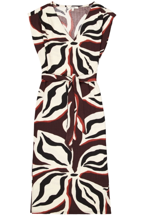 Garcia bruine dames jurk | Vooraanzicht