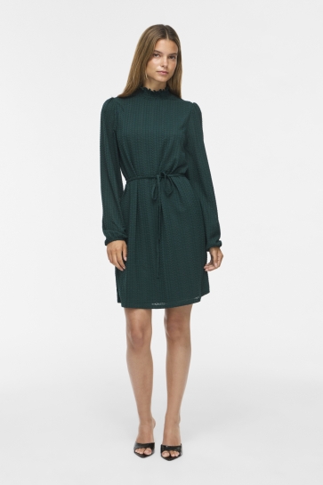 Vila Jurk VILYRI L/S SMOCK DRESS - NOOS 14115806 Ponderosa Pine