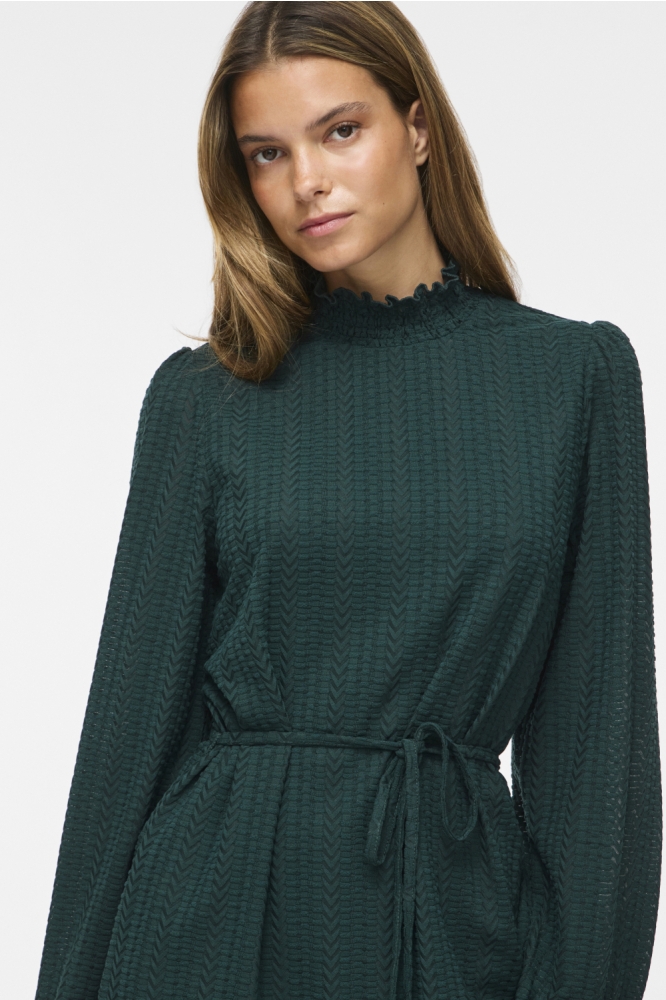 Vila groene dames jurk | Close up