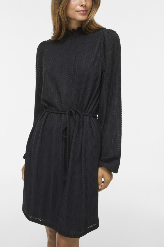 Vila zwarte dames jurk | Close up