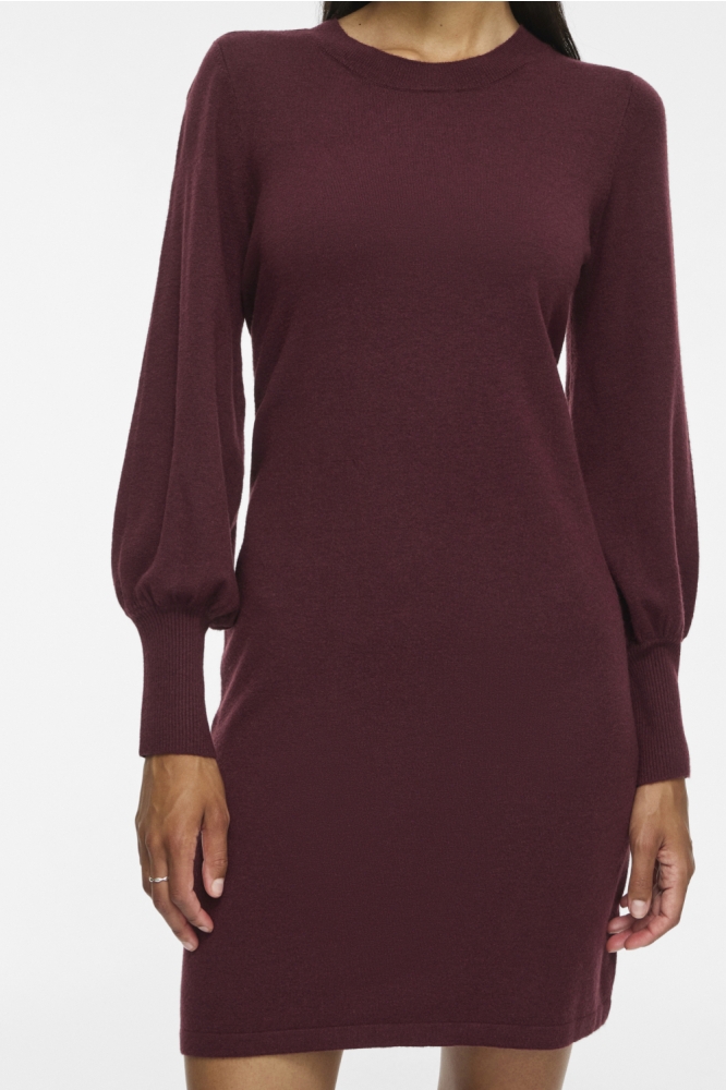 Vila bordeaux dames jurk |