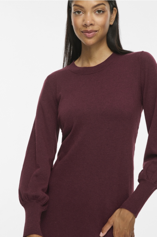 Vila bordeaux dames jurk |