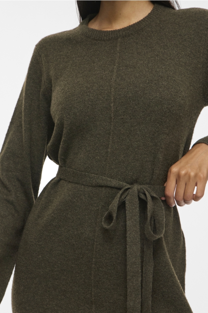 Vila groene dames jurk | Close up