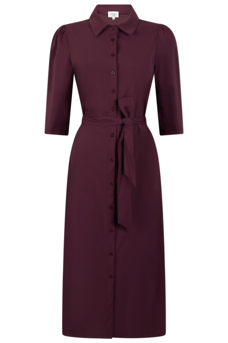 Zoso bordeaux dames jurk | Vooraanzicht