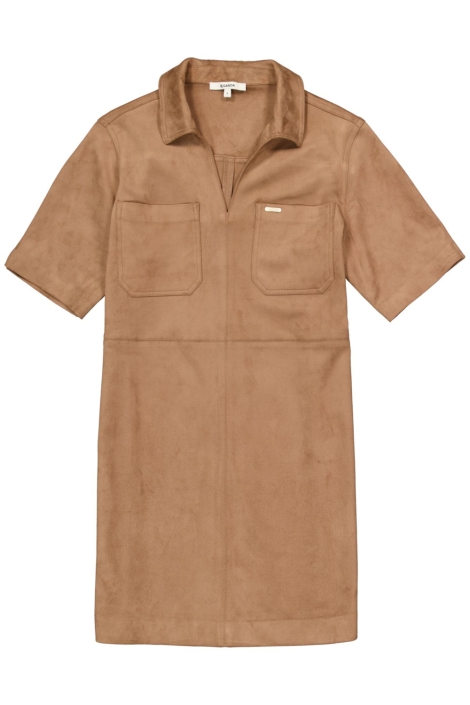 Garcia taupe dames jurk | Vooraanzicht
