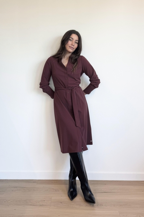 Lady Day bordeaux dames jurk | Model