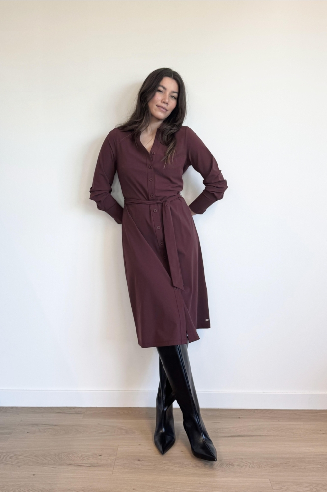 Lady Day bordeaux dames jurk | Model